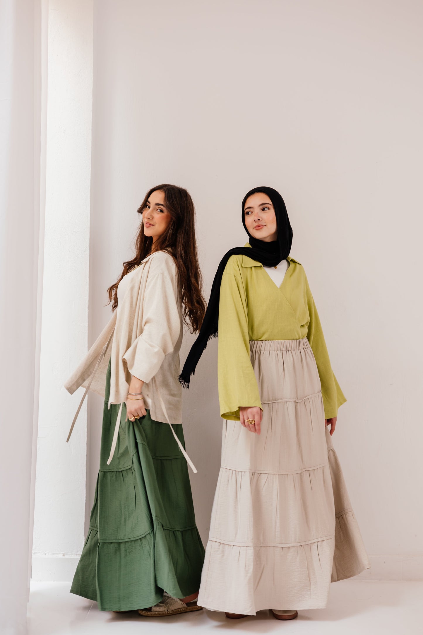 Alma Skirt in Forest green