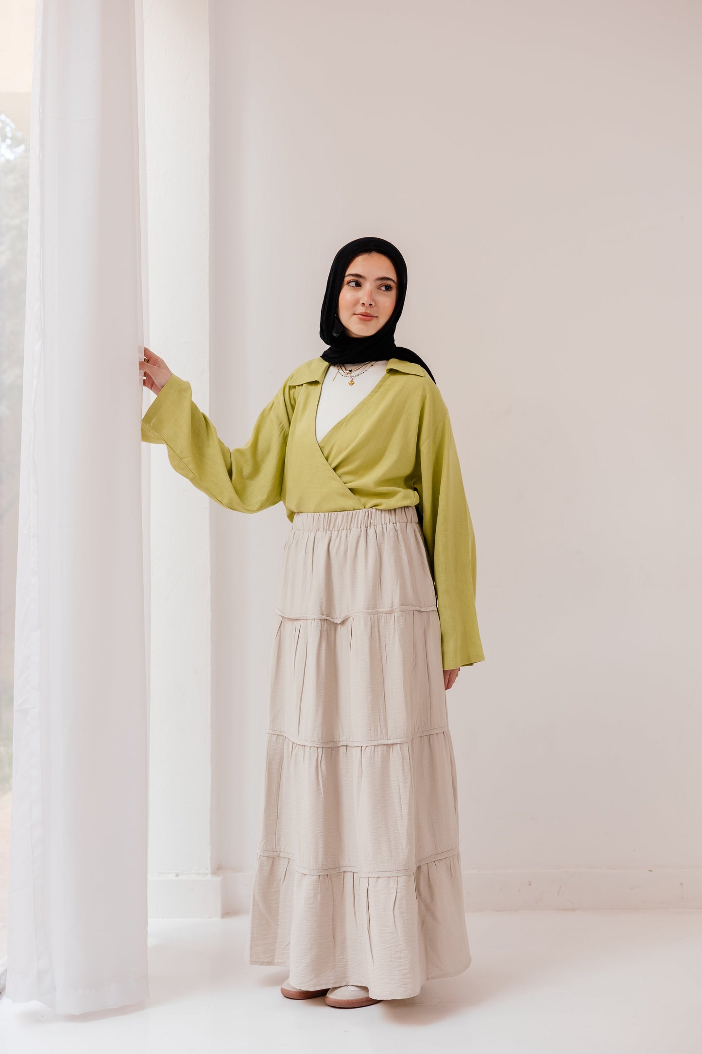 Alma Skirt in Almond