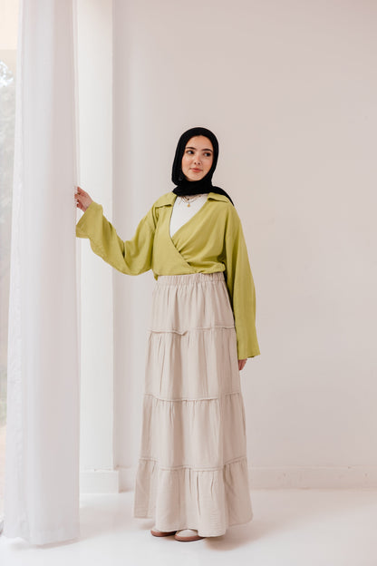 Alma Skirt in Almond