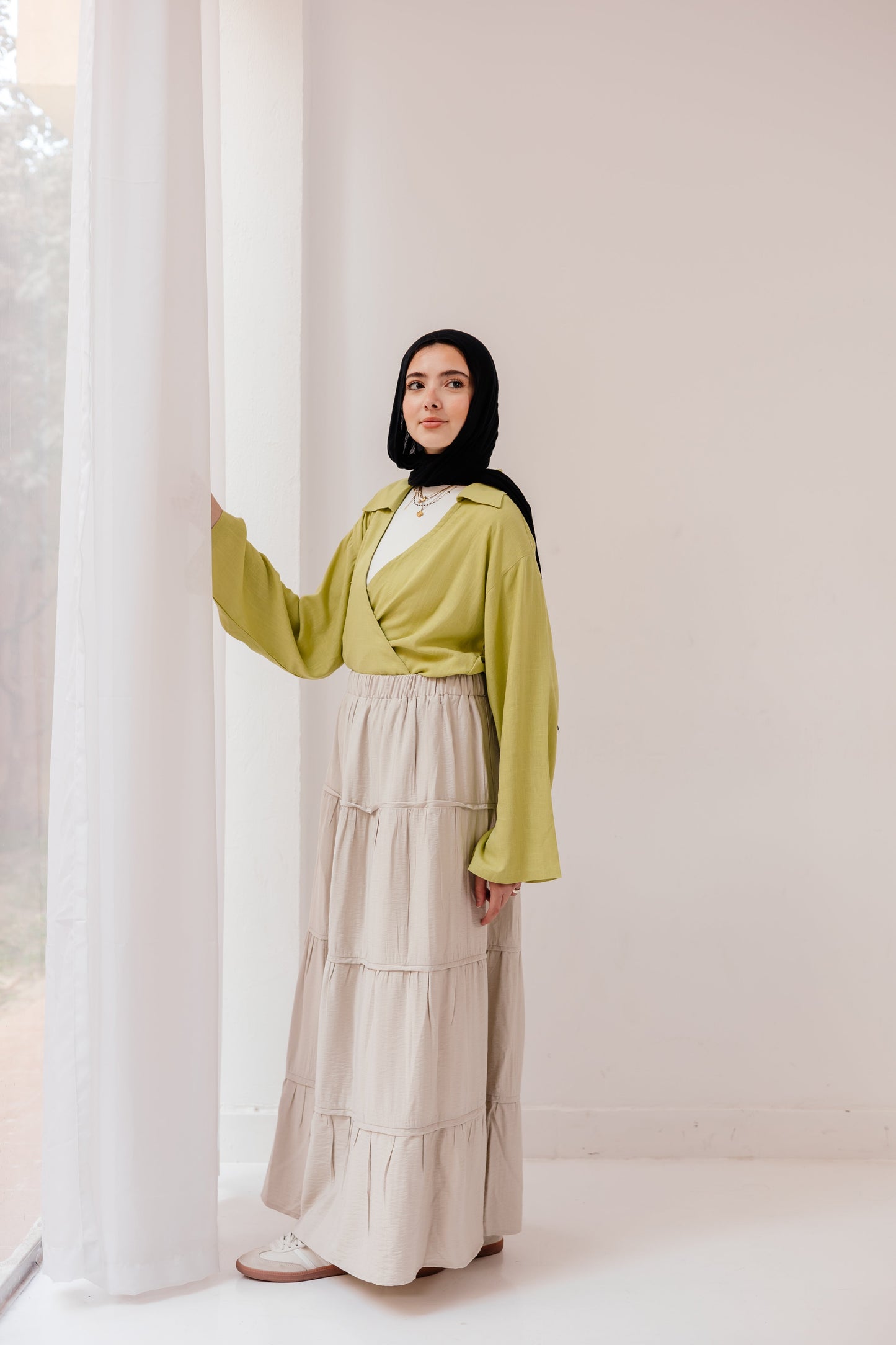 Alma Skirt in Almond