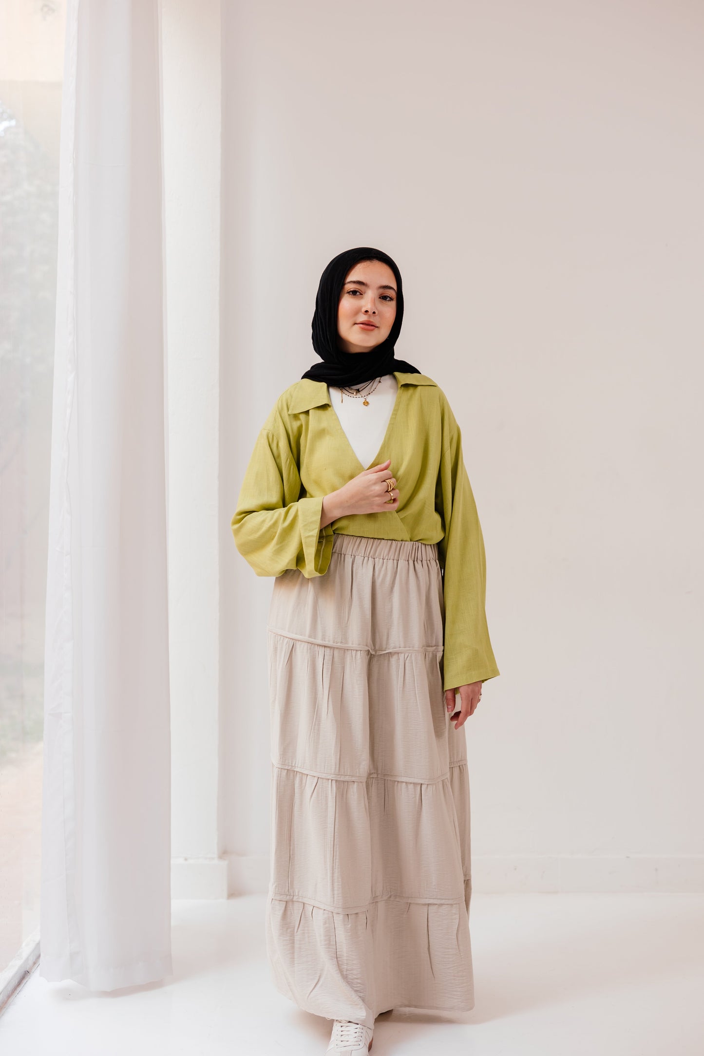 Alma Skirt in Almond