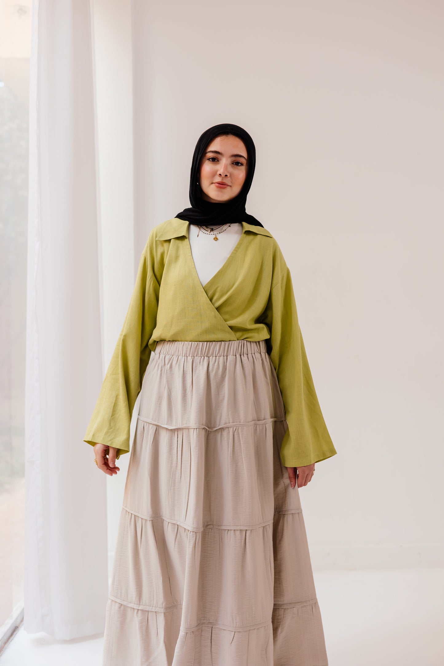 Alma Skirt in Almond