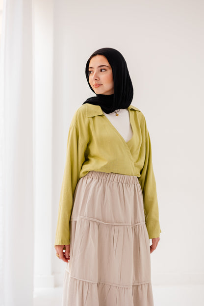 Alma Skirt in Almond