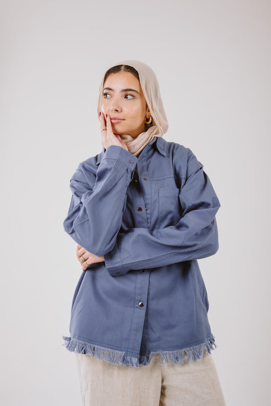 Lyra Shirt in Deep blue