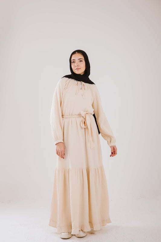 Maya Dress in Vanilla