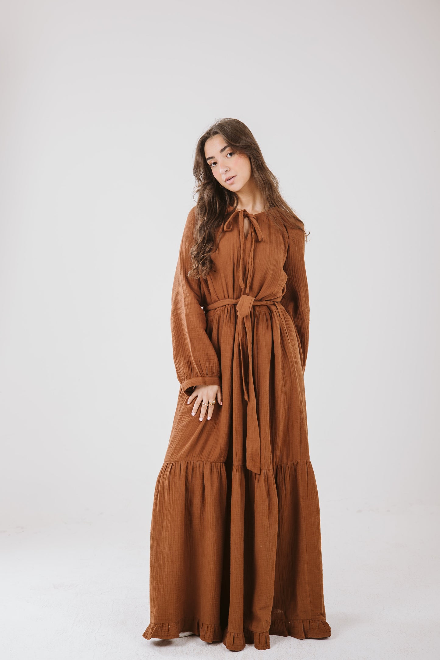 Maya Dress in Bronze