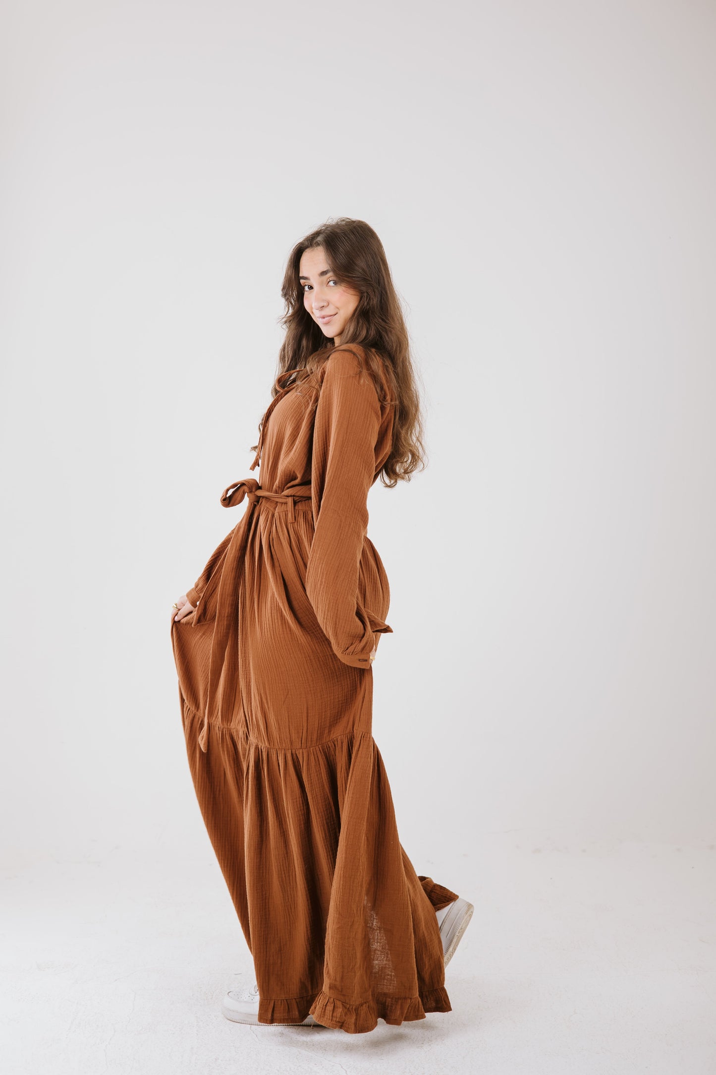 Maya Dress in Bronze