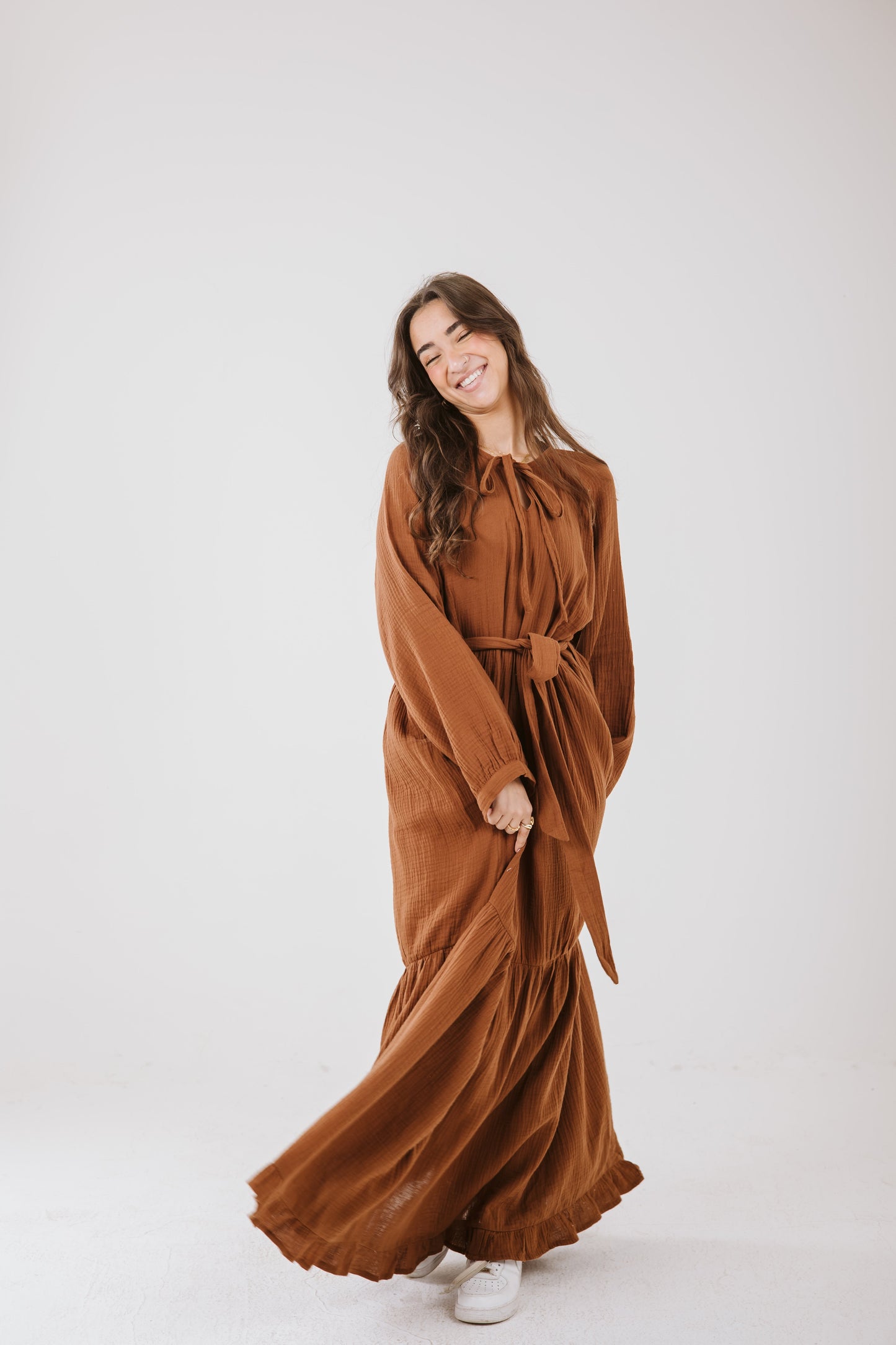 Maya Dress in Bronze