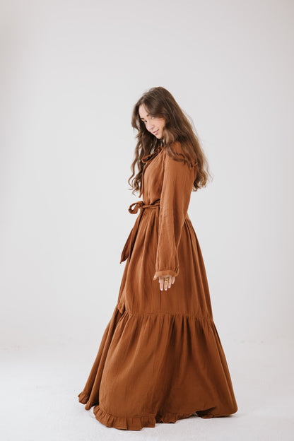 Maya Dress in Bronze