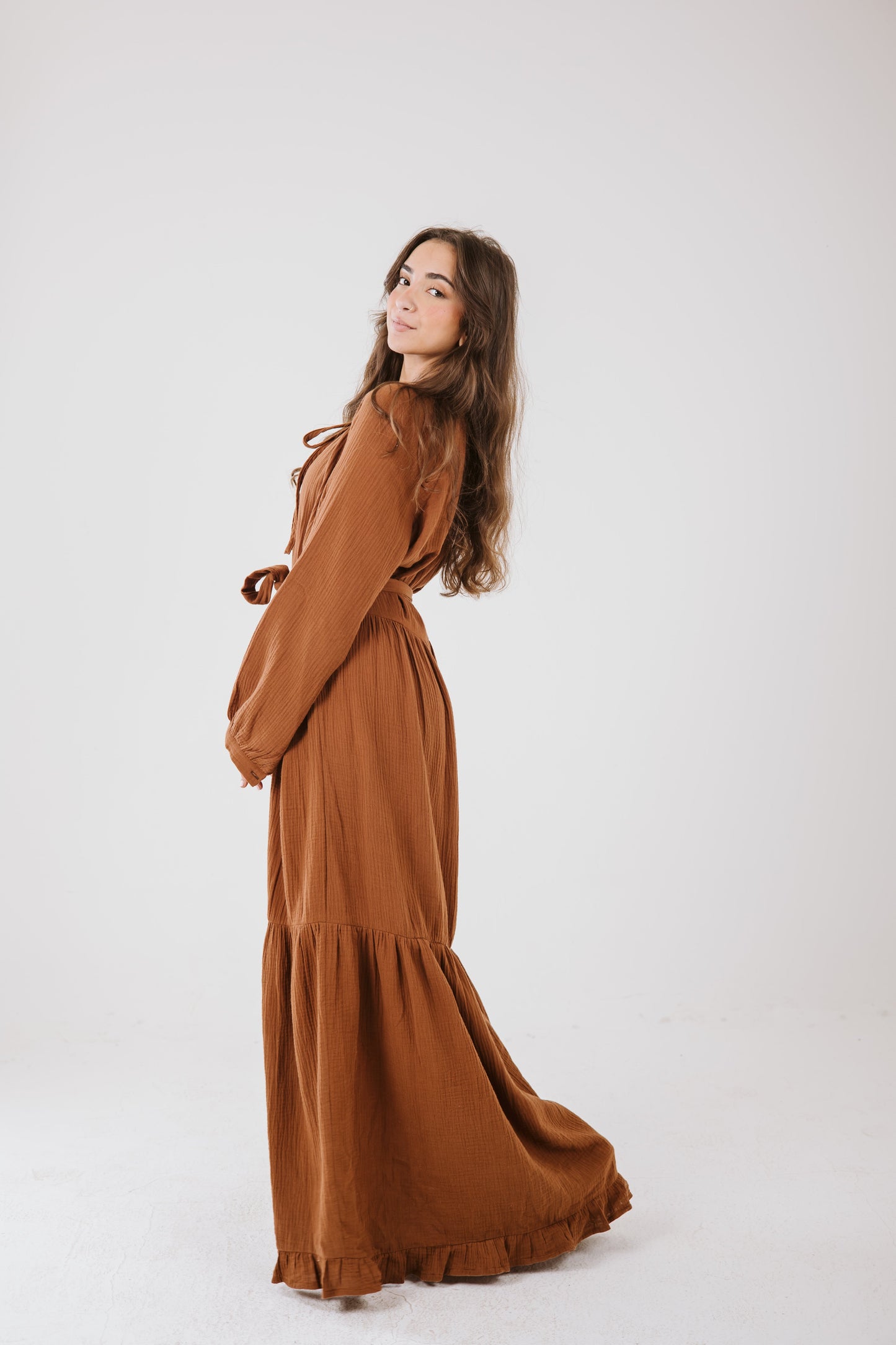 Maya Dress in Bronze