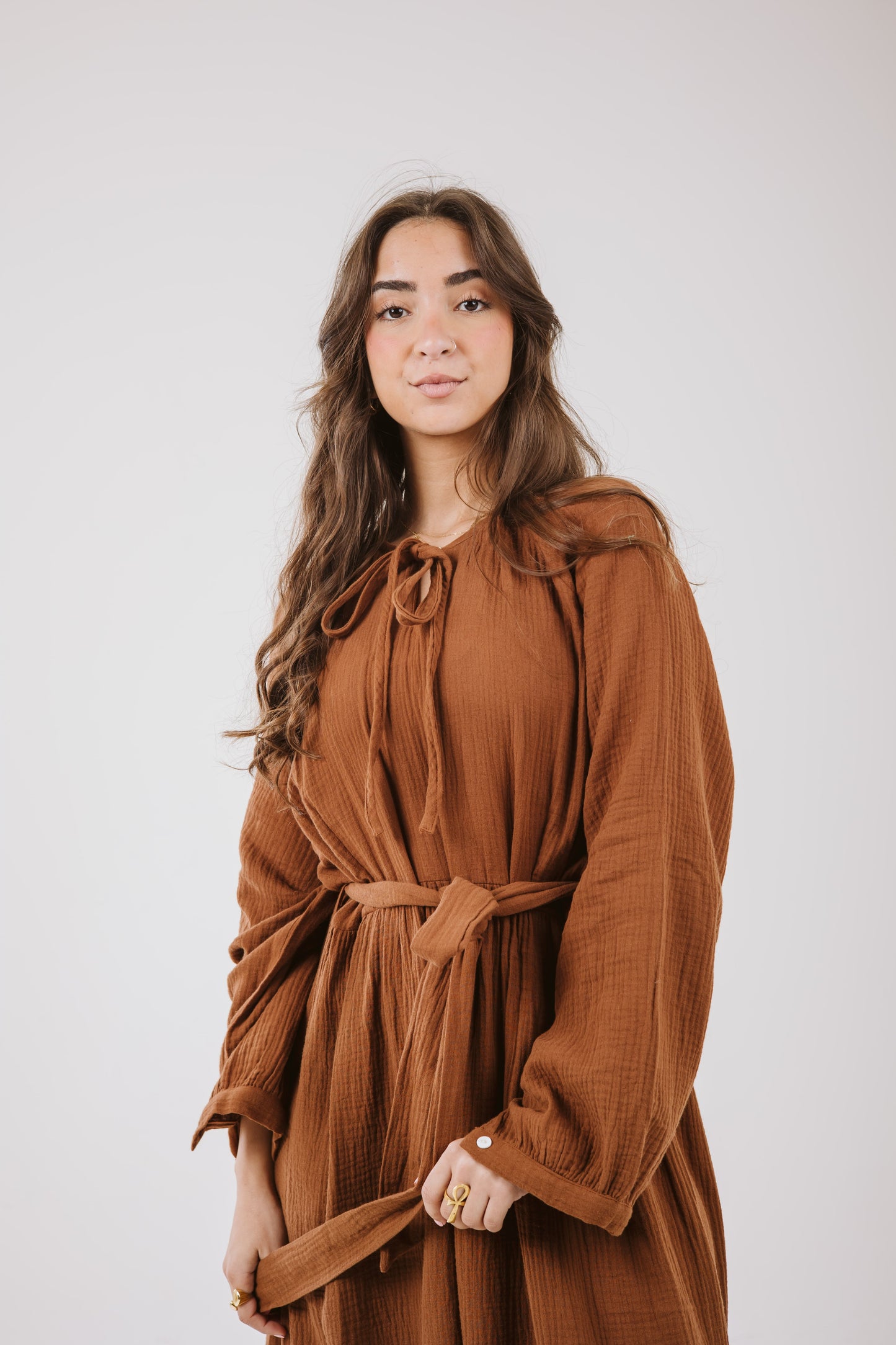 Maya Dress in Bronze