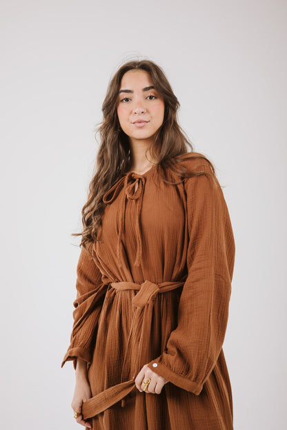 Maya Dress in Bronze