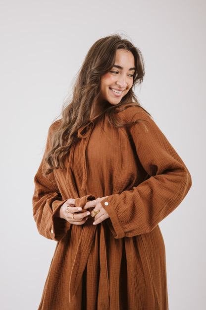 Maya Dress in Bronze