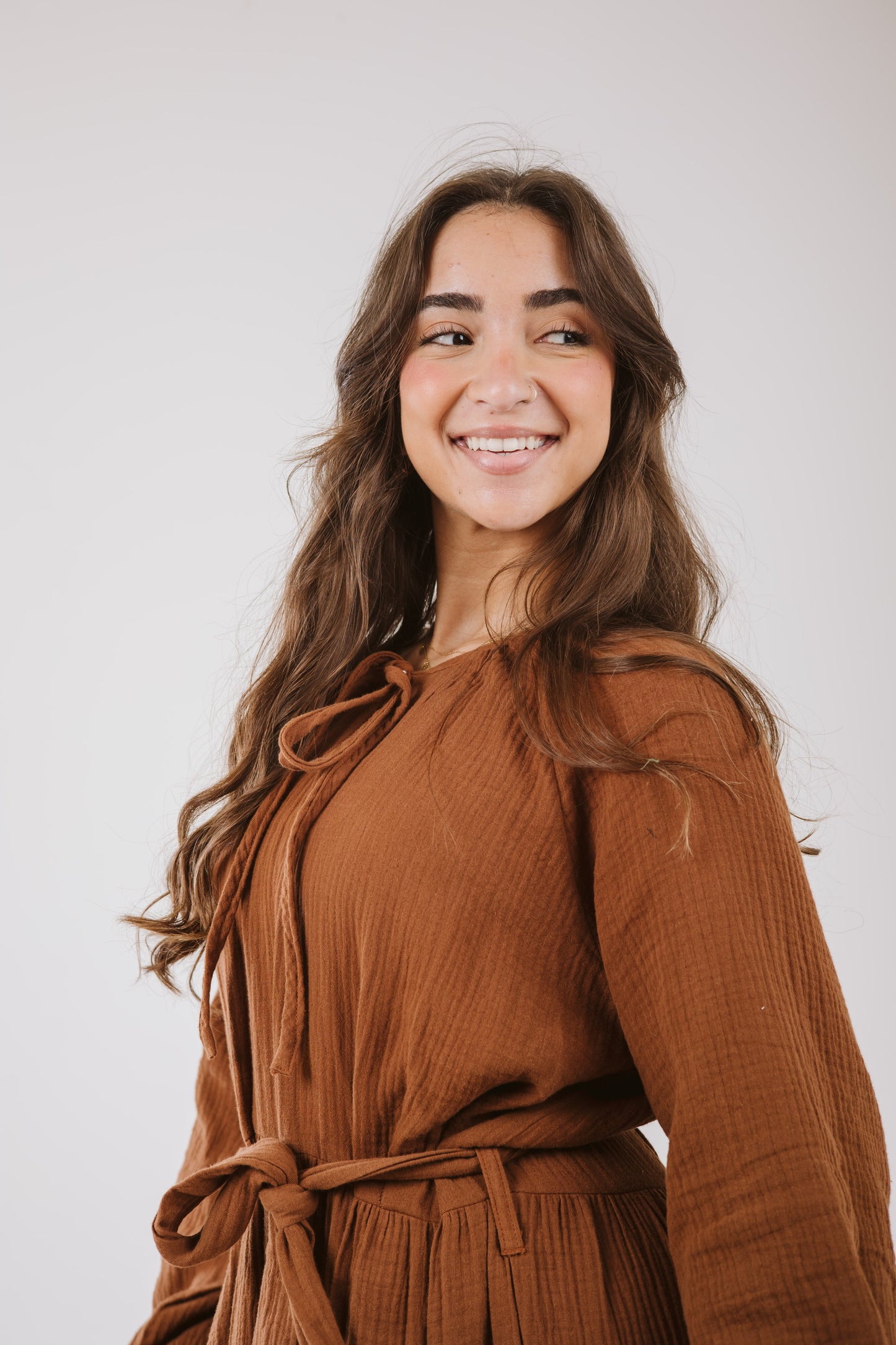 Maya Dress in Bronze