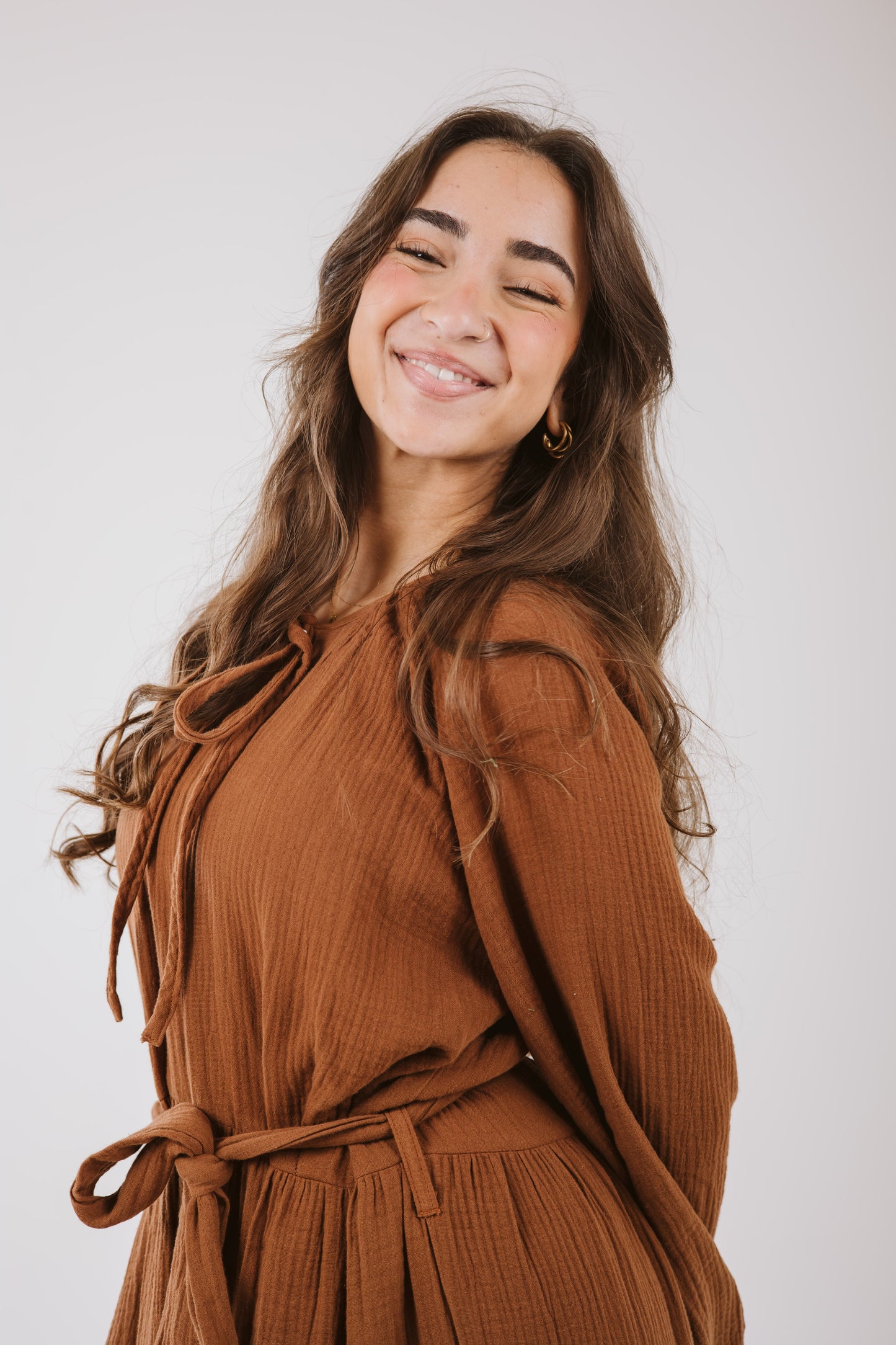 Maya Dress in Bronze