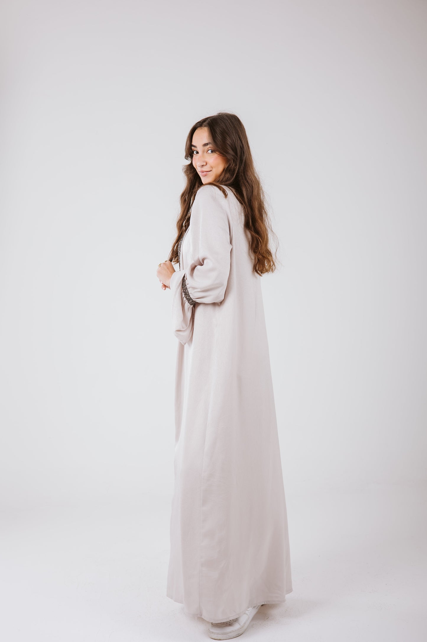 Layal Kaftan in Gray