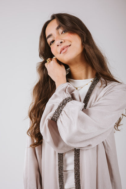Layal Kaftan in Gray