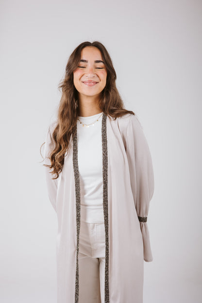 Layal Kaftan in Gray