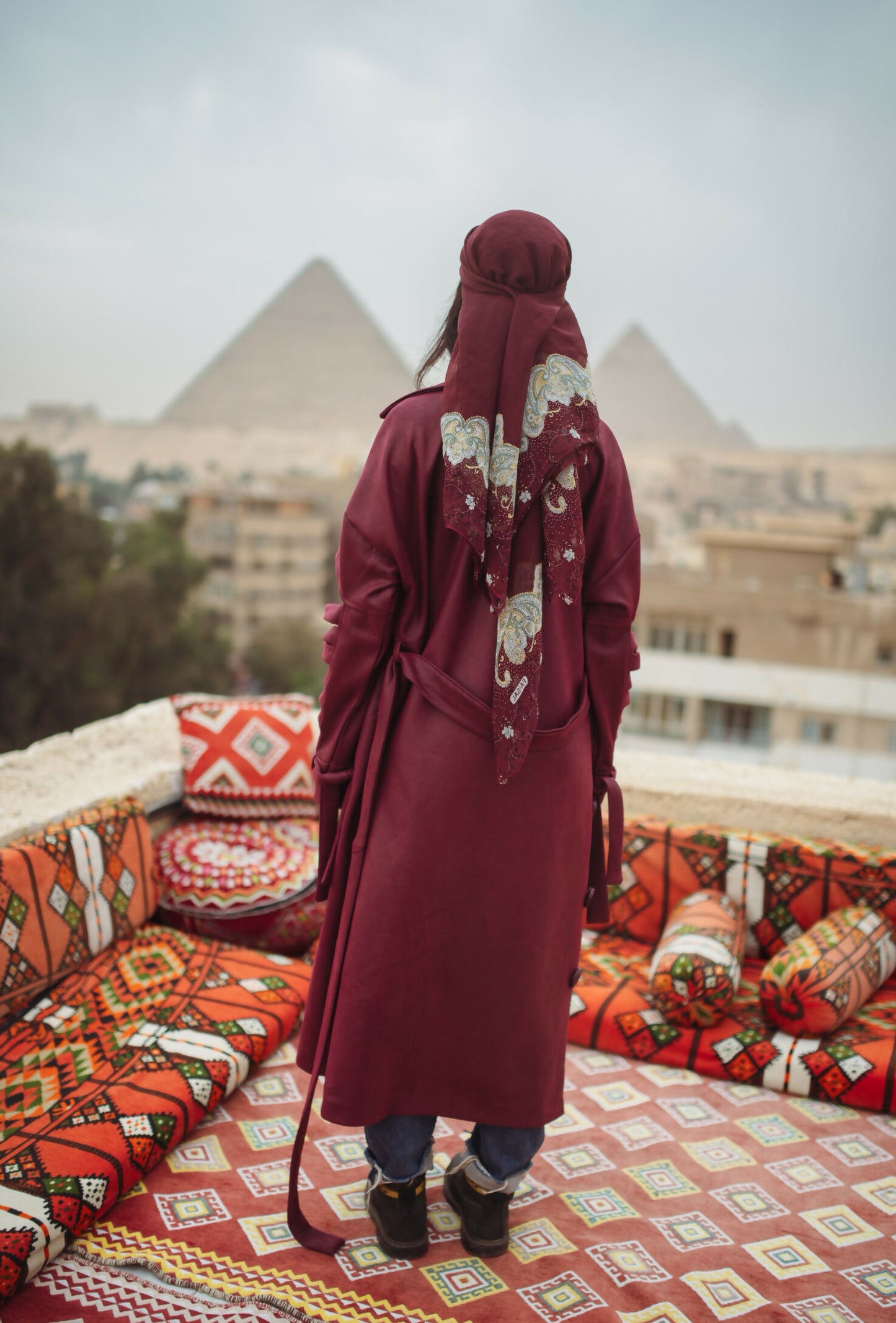 Esmeralda Coat (Burgundy)