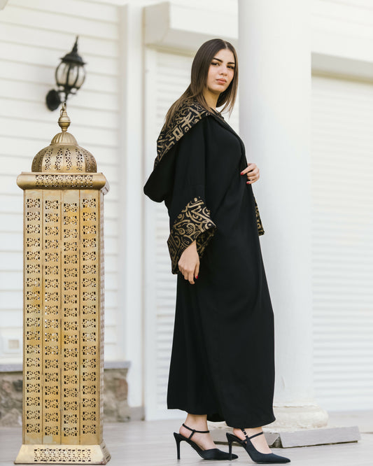 Black Hoodie Kaftan