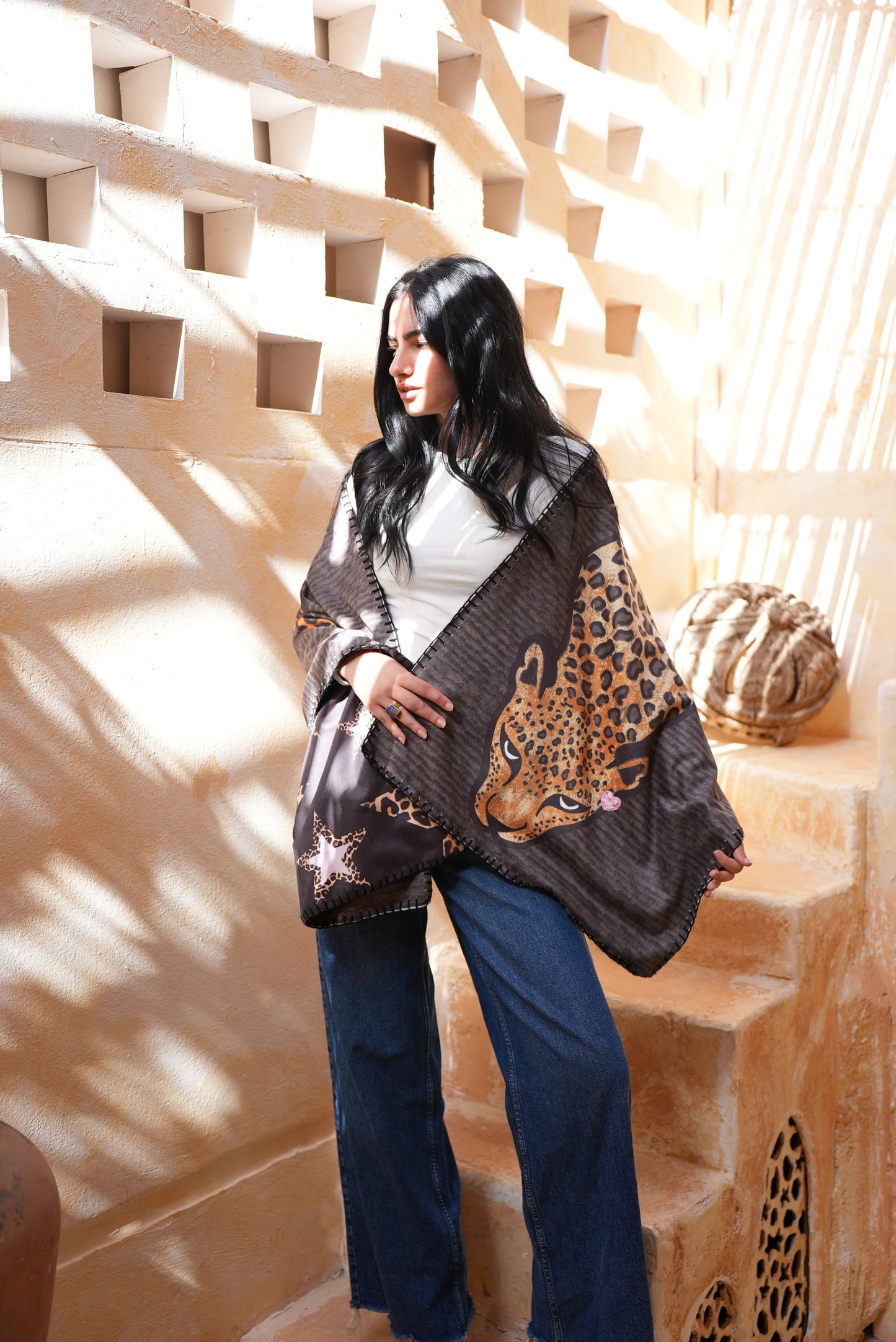 The STAR CHEETAH DOUBLE SCARF