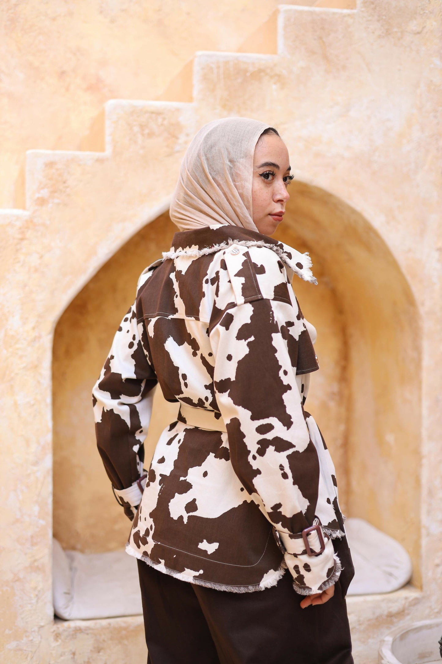 Cow Printed Jacket