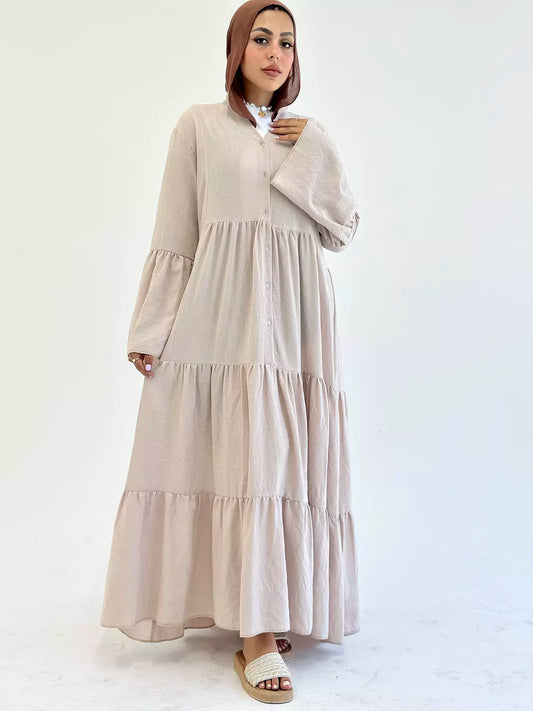 SERENITY DRESS IN BEIGE