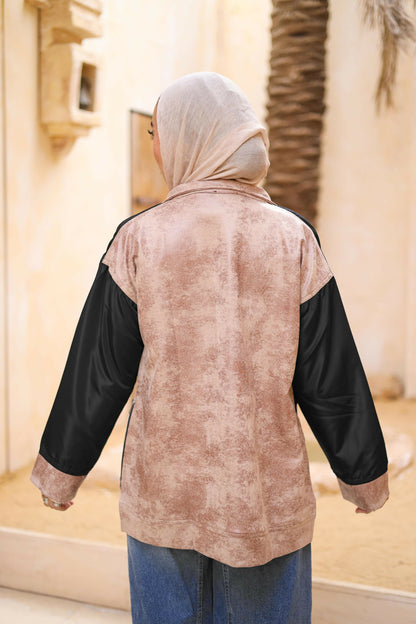 Waterproof and leather jacket