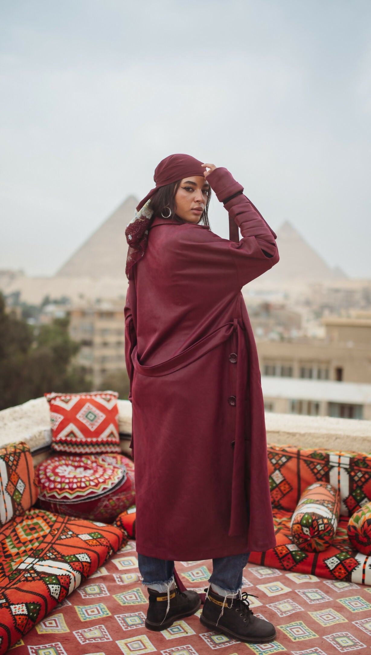 Esmeralda Coat (Burgundy)