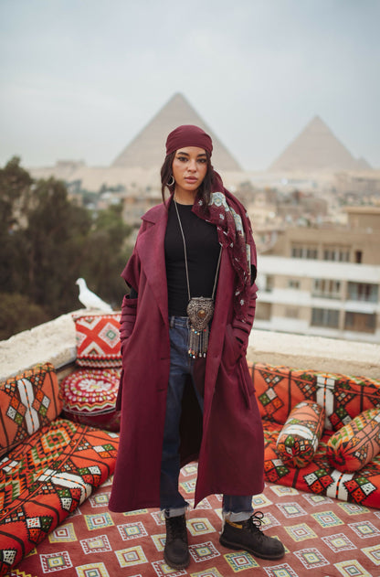 Esmeralda Coat (Burgundy)