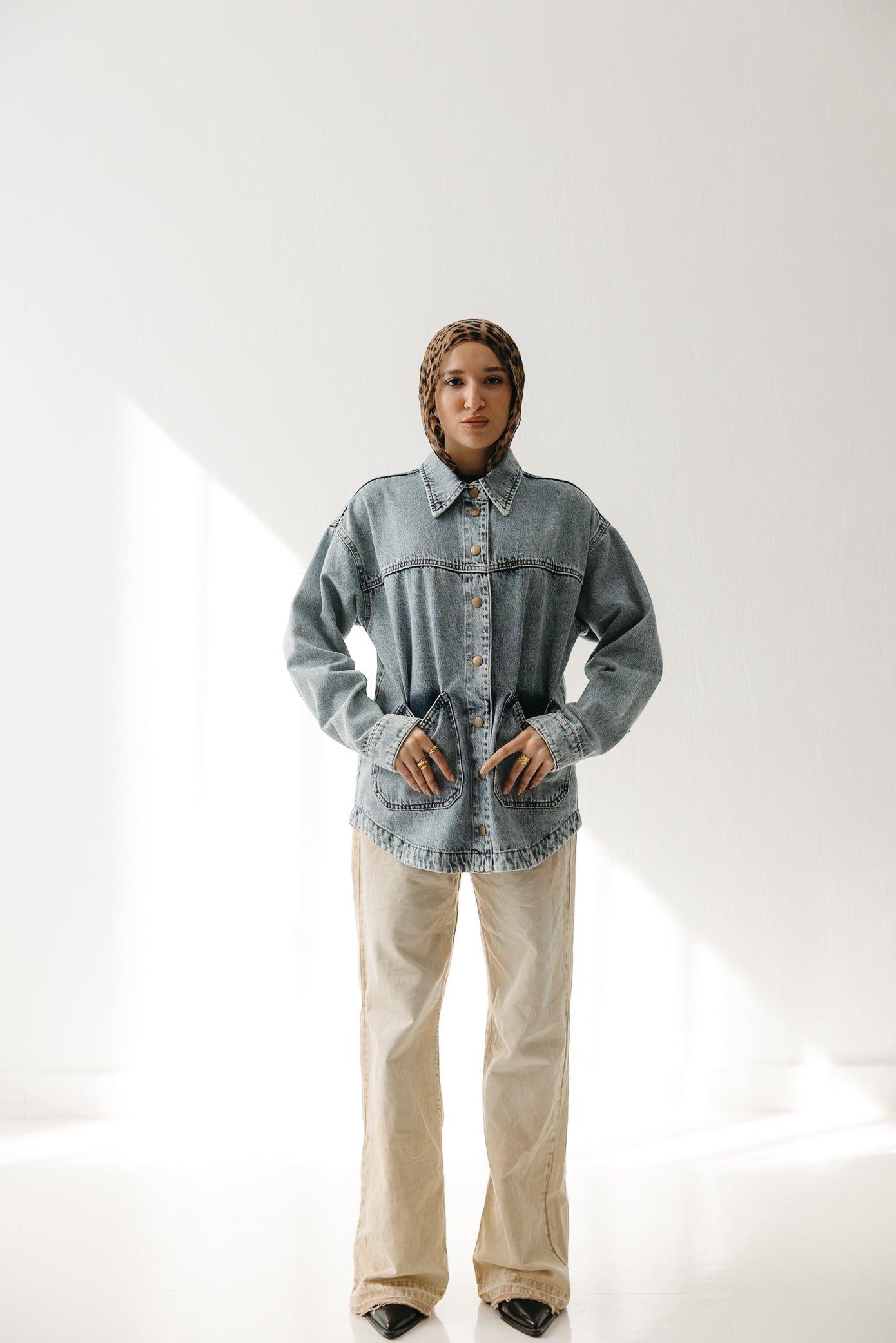 The Origin Denim Jacket in Washed Blue