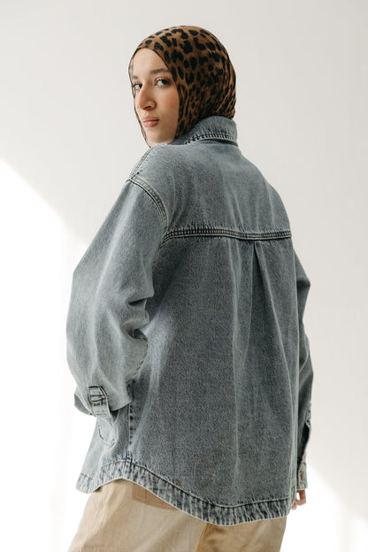 The Origin Denim Jacket in Washed Blue