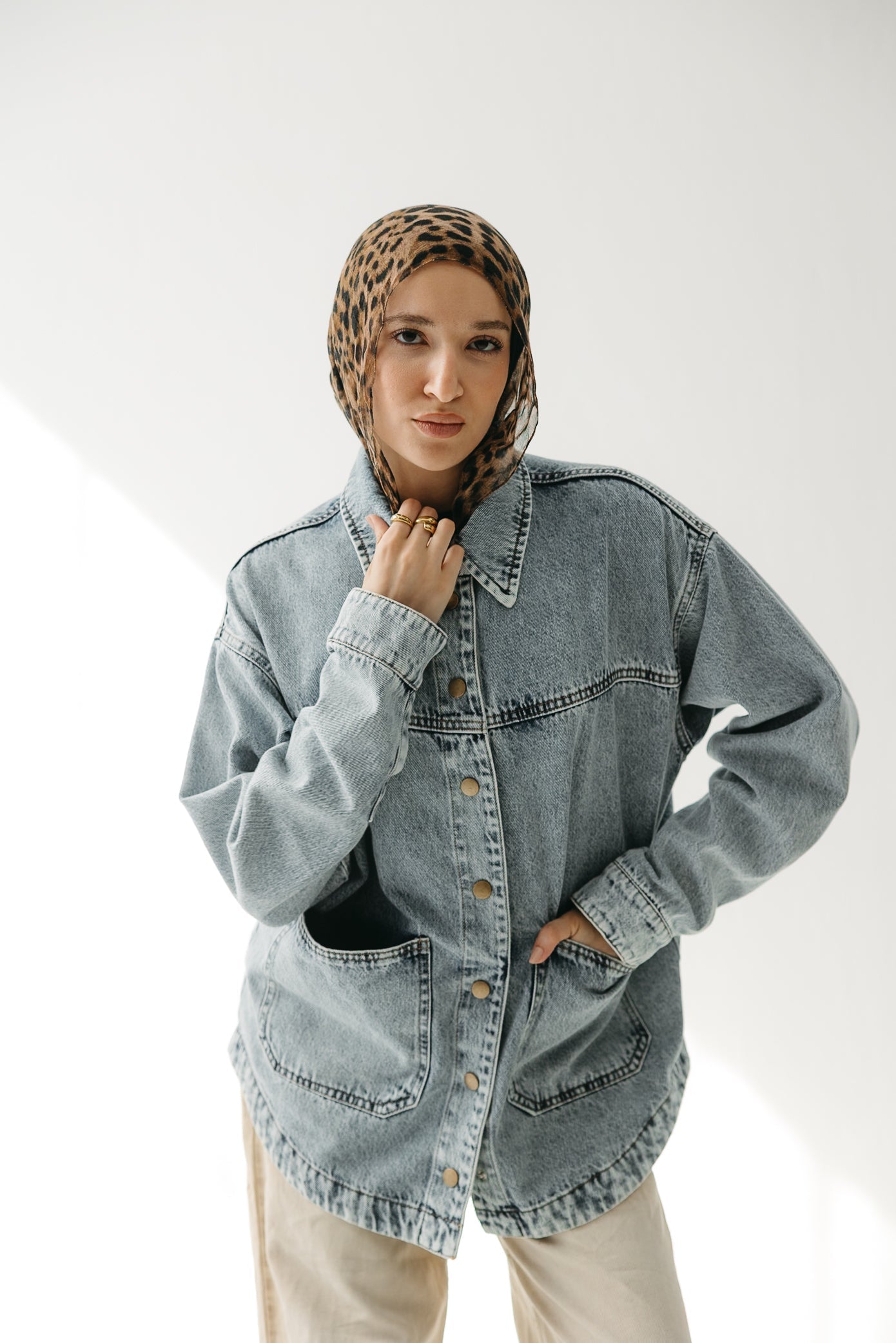 The Origin Denim Jacket in Washed Blue