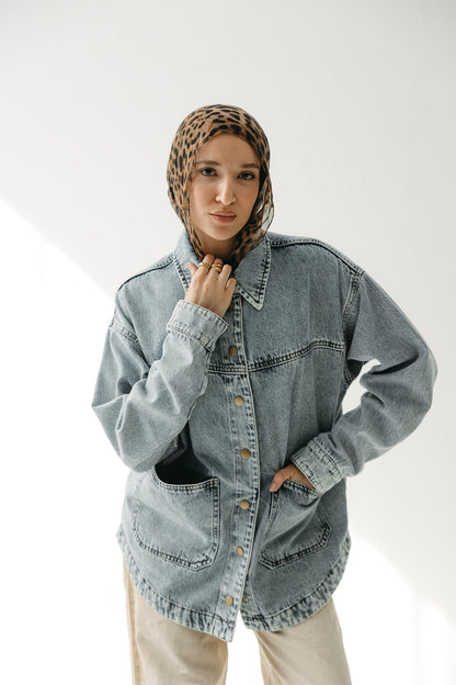 The Origin Denim Jacket in Washed Blue