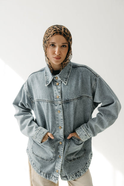 The Origin Denim Jacket in Washed Blue