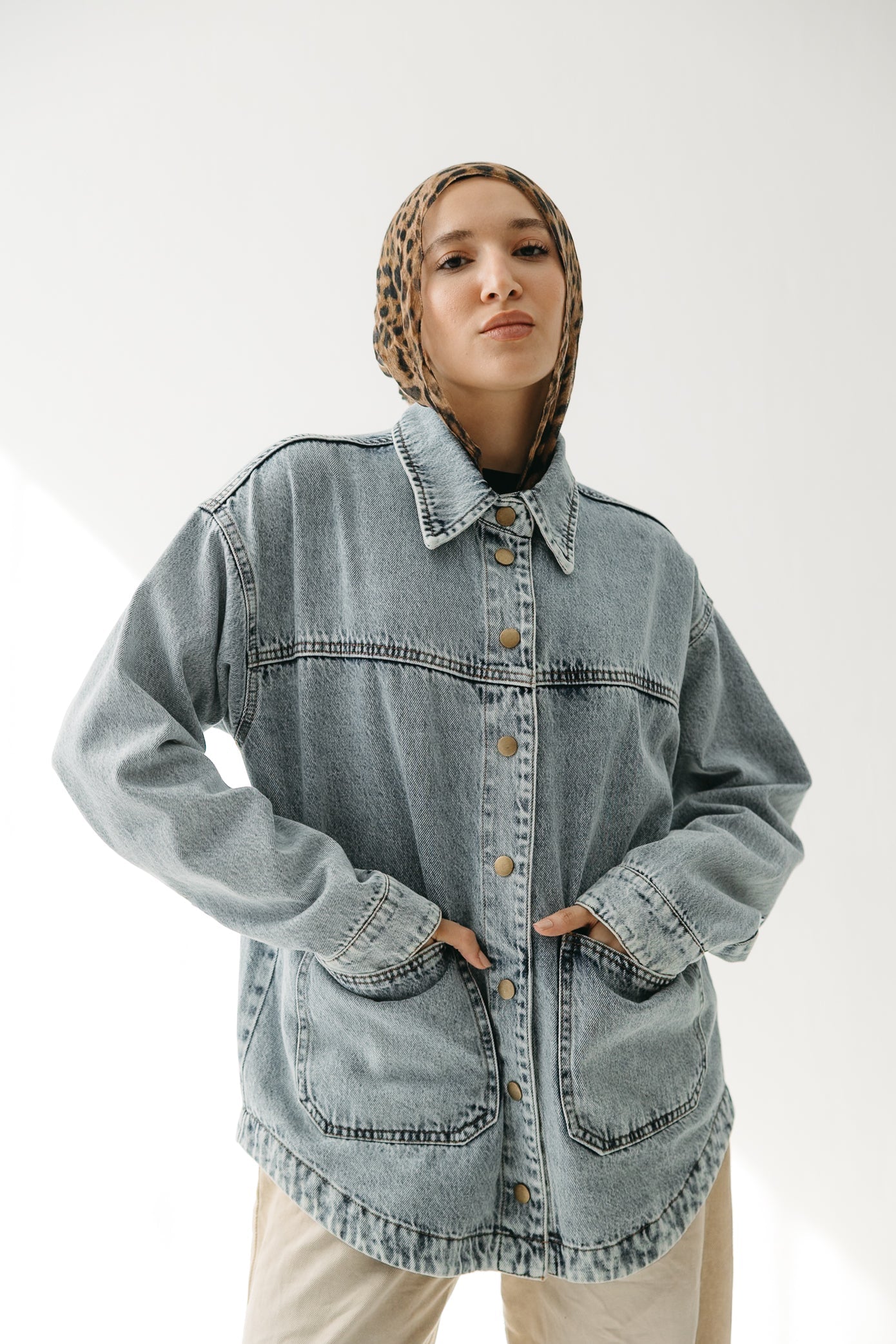 The Origin Denim Jacket in Washed Blue