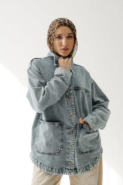 The Origin Denim Jacket in Washed Blue