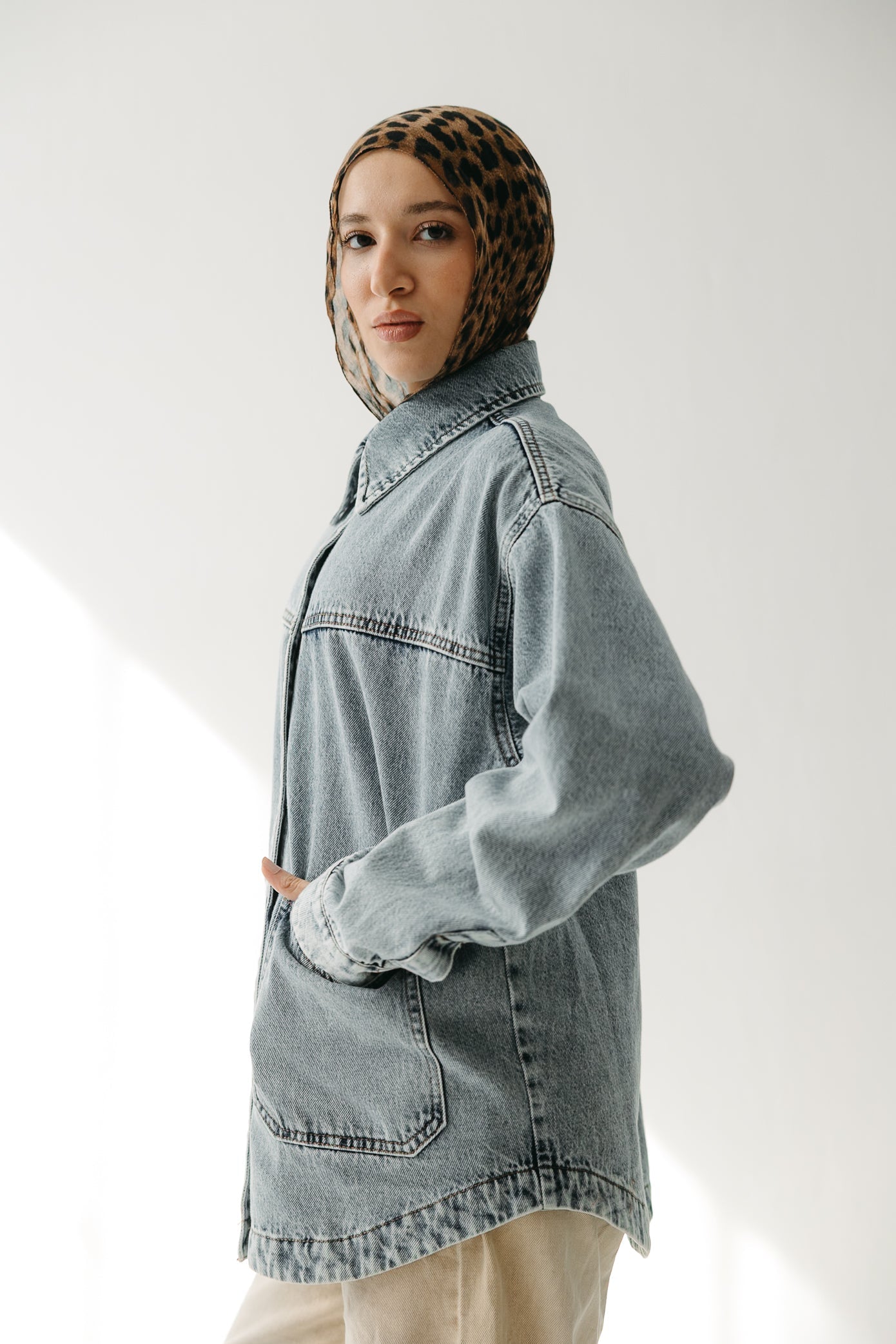 The Origin Denim Jacket in Washed Blue