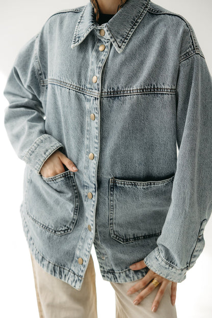 The Origin Denim Jacket in Washed Blue