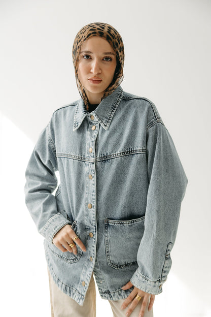 The Origin Denim Jacket in Washed Blue