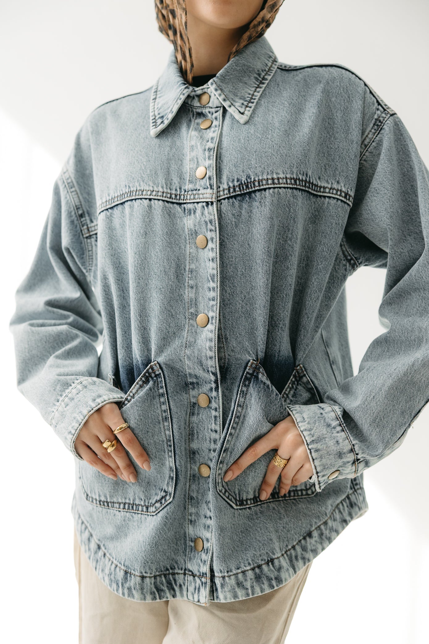 The Origin Denim Jacket in Washed Blue