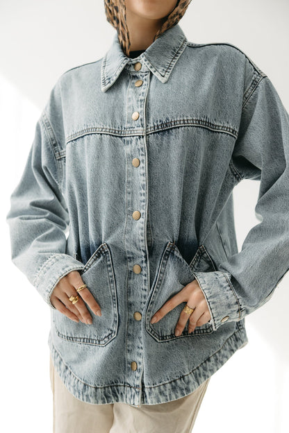 The Origin Denim Jacket in Washed Blue
