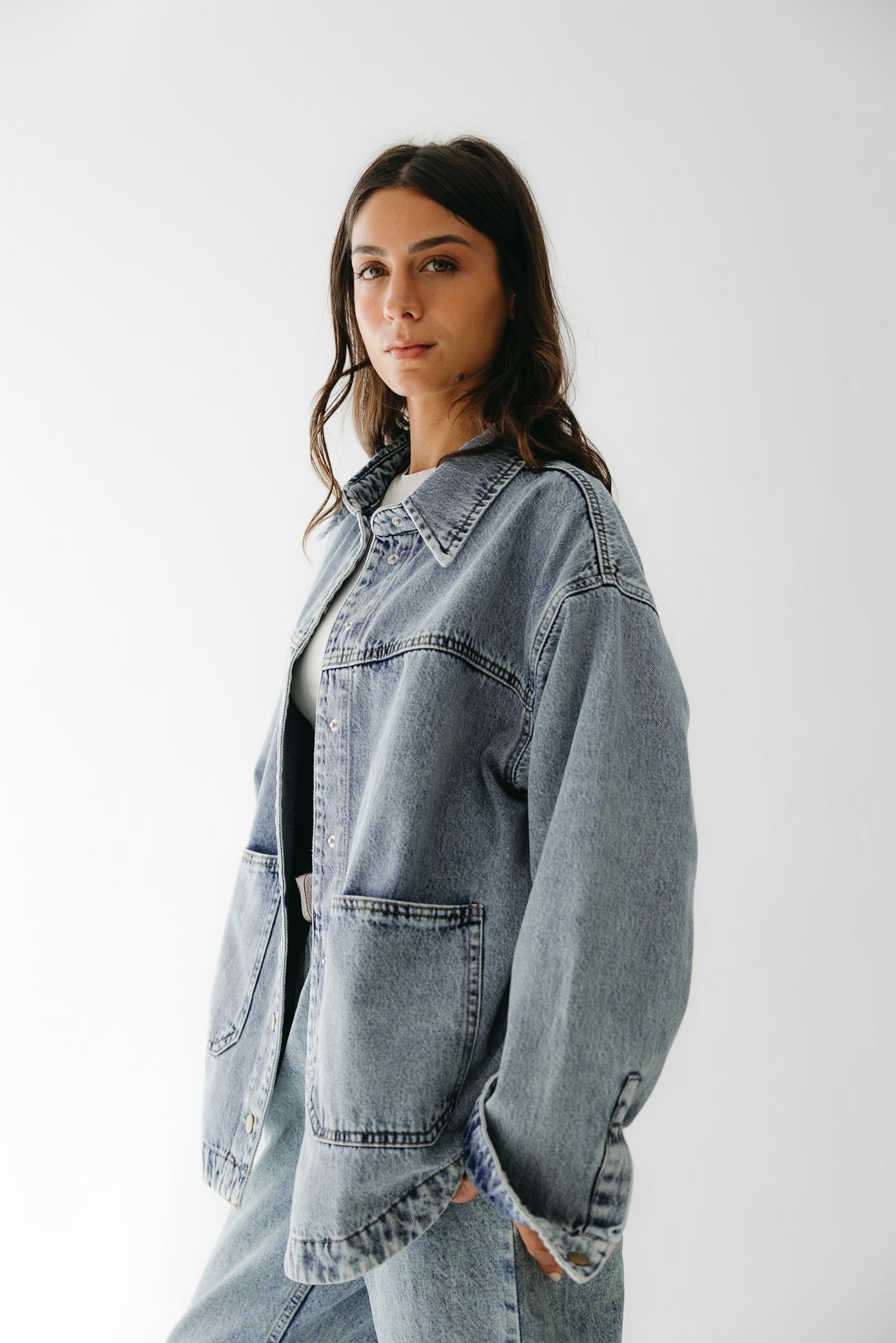 The Origin Denim Jacket in Washed Blue