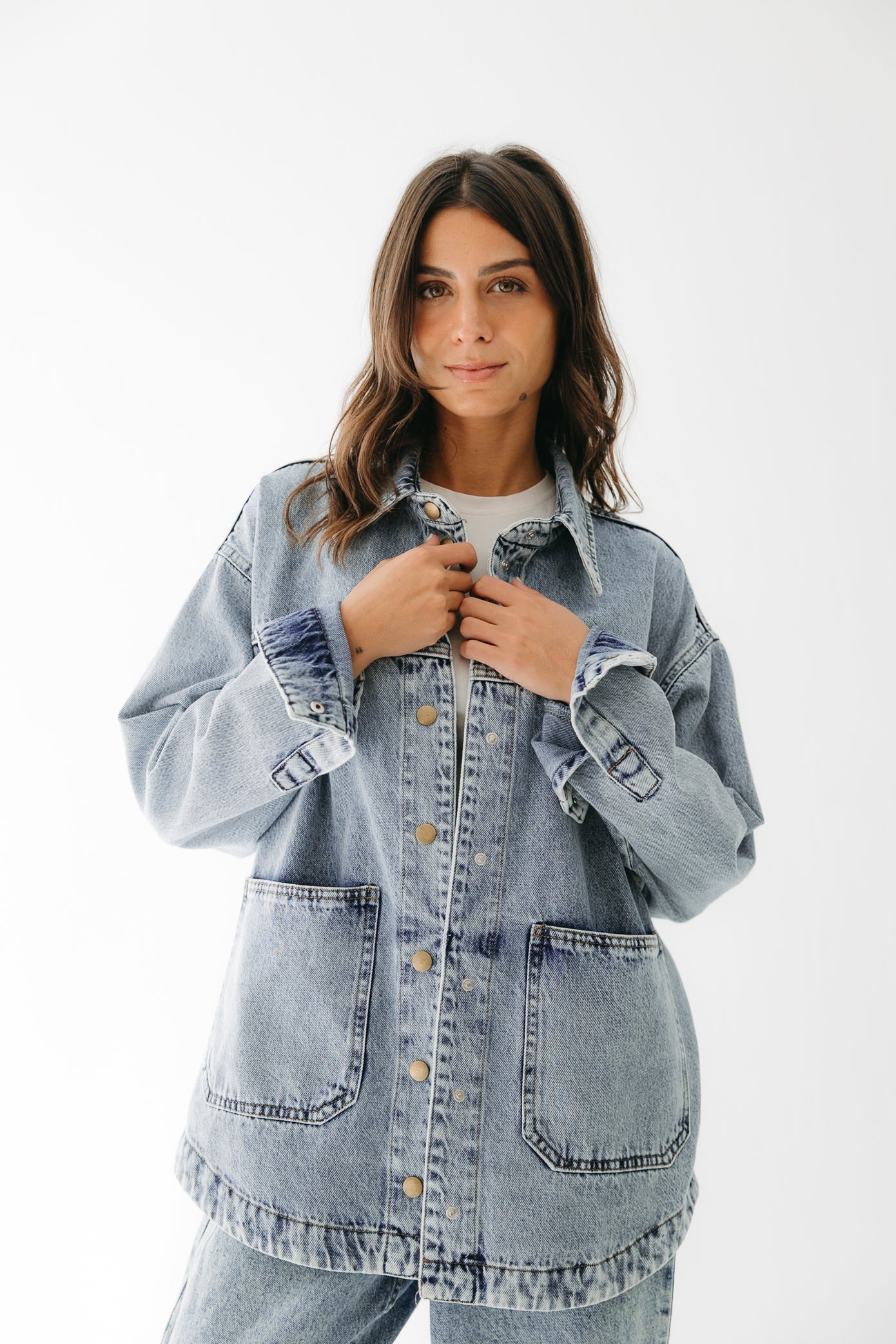 The Origin Denim Jacket in Washed Blue