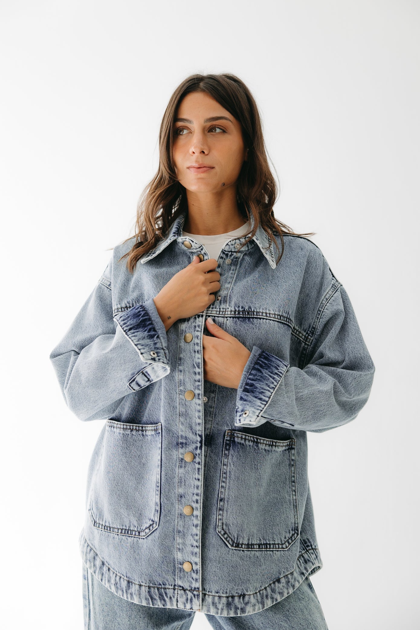 The Origin Denim Jacket in Washed Blue