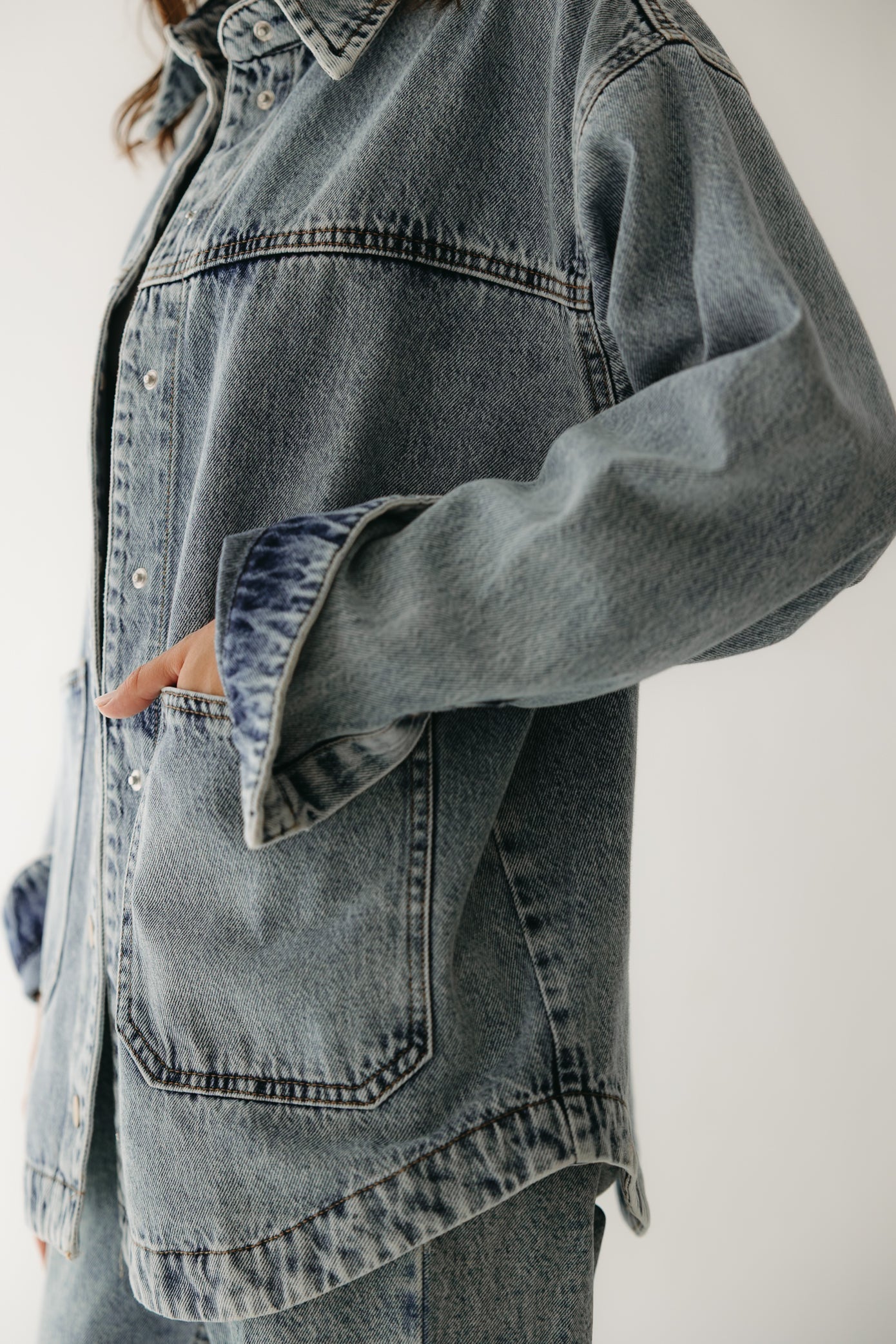 The Origin Denim Jacket in Washed Blue