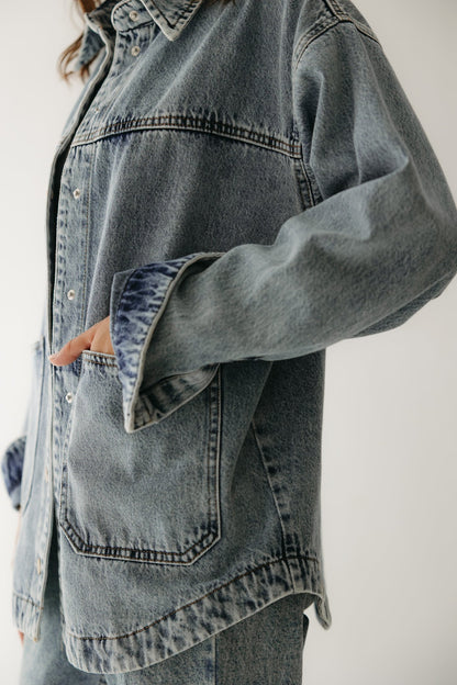 The Origin Denim Jacket in Washed Blue