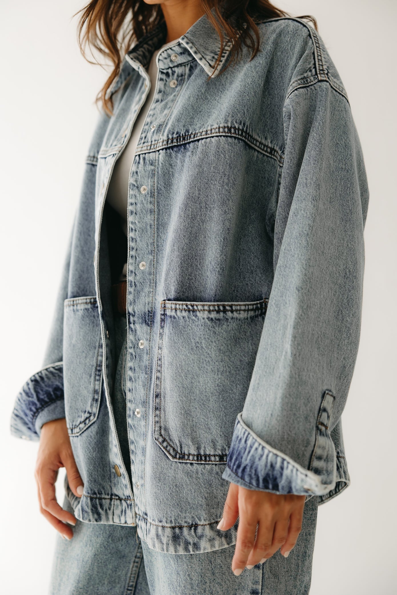 The Origin Denim Jacket in Washed Blue
