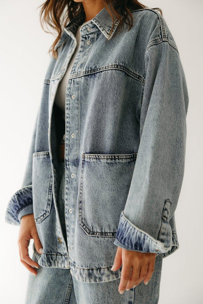 The Origin Denim Jacket in Washed Blue