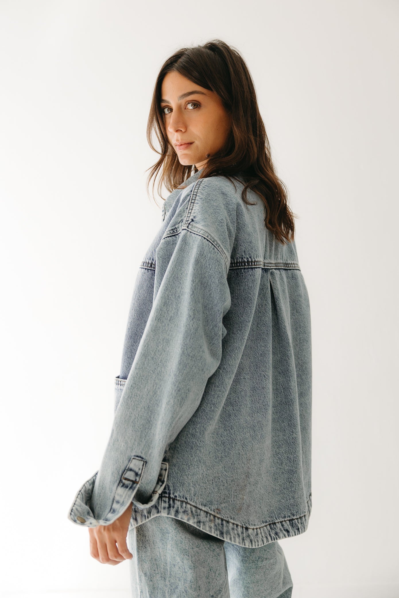 The Origin Denim Jacket in Washed Blue